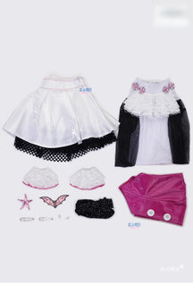Draculaura  Monster Cos High Cosplay Costume Women's Halloween party fantasy uniform dress props socks brooch earrings new set