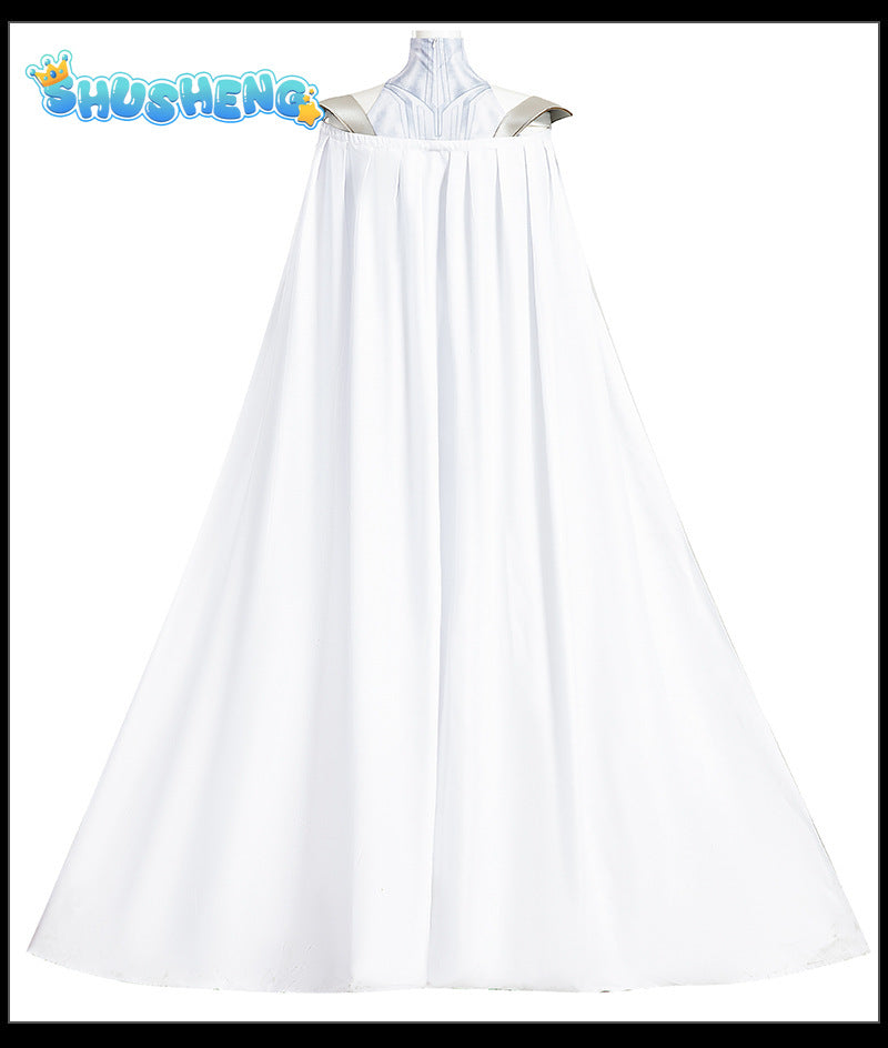 New What If Cosplay Hel Hela Cosplay Costume White Jumpsuit Cloak To Choose Custom Made