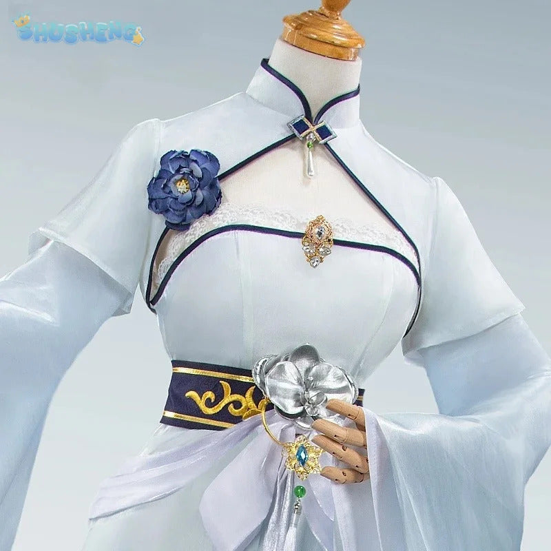 Chen Hai Game Azur Lane Cosplay Costume Halloween Party Chinese Sexy Cheongsam Dress Accessories Props Wig Uniform Woman Set