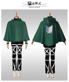 The Final Season Attack 4 Titan Cosplay Costume Anime Rivaille Mikasa AcKerman Shingeki No Kyojin Comiket party Woman Uniform