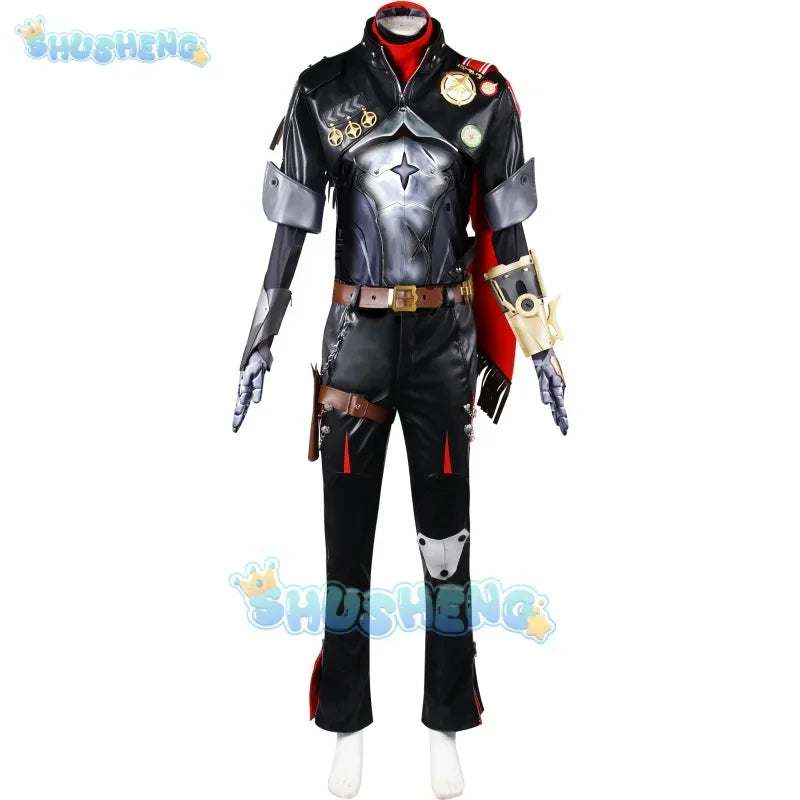 Game Honkai Star Rail Boothill Cosplay Costume Hat Gloves Arm Prop Suits Shoes Men Halloween Party Carniavl Party