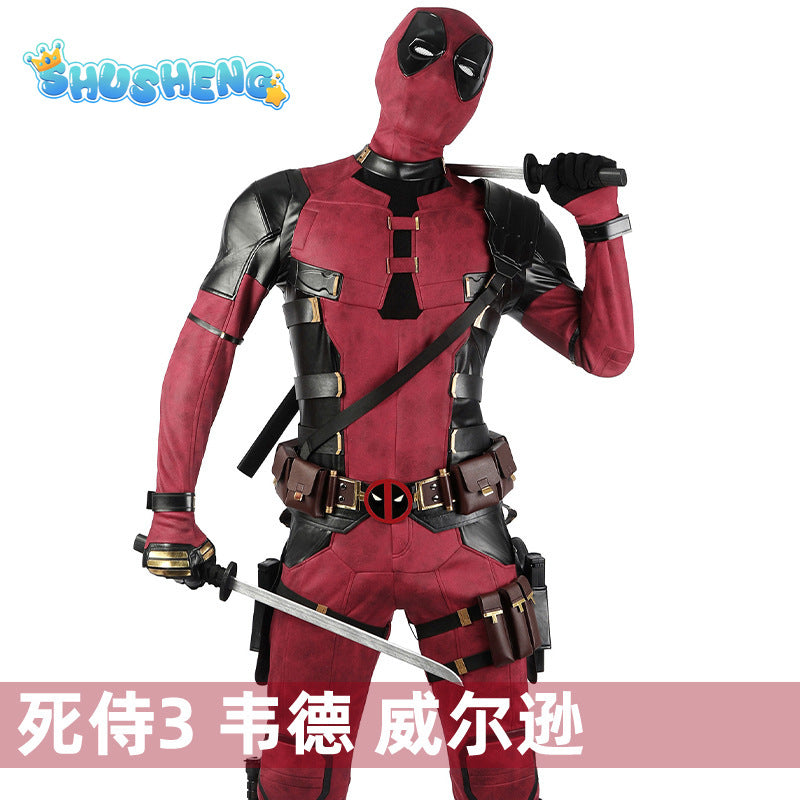 Movie Deadpool3 Cosplay Costume Series Pet Cos Costume Superhero Costume Shoes Halloween Carnival Party Animation Props Gift