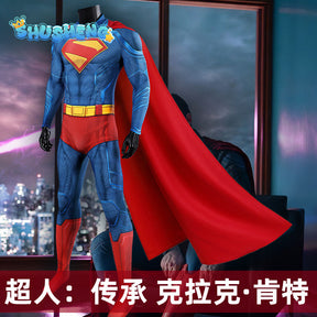 SuperMan Cosplay 3D Printed Zentai Bodysuit Superman Clark Kent Spandex Outfit Cosplay Halloween Costume