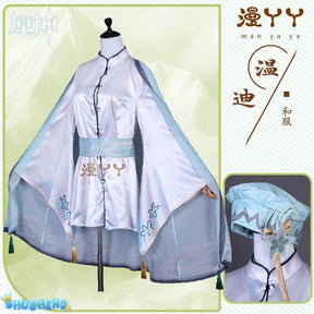 Venti Genshin Impact Cosplay Costume Barbatos High Qualit Uniforms Sets Clothes Hallowmas Christmas Role Play Women