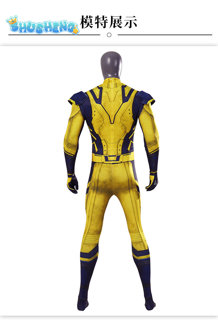 New Movie Wolverine Cosplay Costume Jumpsuit Vest Gloves Belt Wolf Steel Claw For Men Custom Made