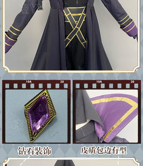 Kagenou Cid Cosplay Costume Anime The Eminence In Shadow Minoru Kageno Black Uniform Shadow Garden Cloak Belt Gloves Outfit