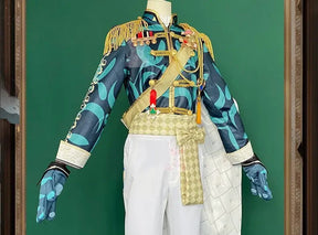 Shusheng-N Game Identity Ⅴ Naib Subedar Mercenary Cosplay Costume Halloween New Fashion Coat Pants Props Wig Men Women Uniform Set S-XXL