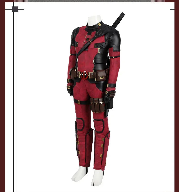 Dead Cosplay pool  Cosutme Wade Winston Wilson Cosplay Costume Children's Edition  Movie Anti-hero Suit Halloween