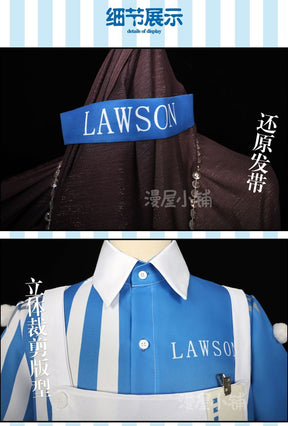 LAWSON Ada Mesmer Cosplay Anime Identity V Emil Cosplay Costume Maid Dress Uniform Halloween Party Role Play Outfit For Woman