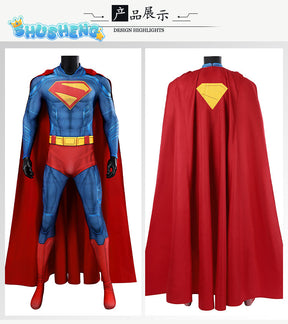 SuperMan Cosplay 3D Printed Zentai Bodysuit Superman Clark Kent Spandex Outfit Cosplay Halloween Costume