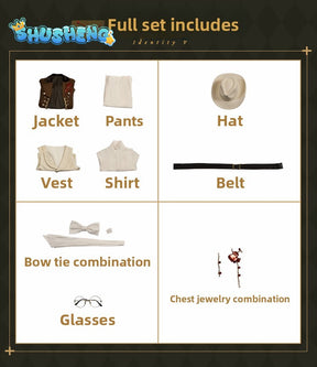 Game Cosplay Series: Identity V Lawyer Freddy Riley Werther Cosplay High quality Costume full set S-XL Shusheng