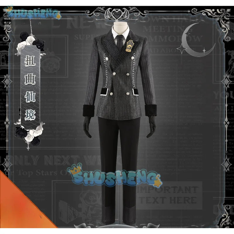 Twisted-Wonderland‌ Azul Ashengrotto Cosplay Costume Uniform Halloween Carnival Party Christmas Play Role Clothes Clothing
