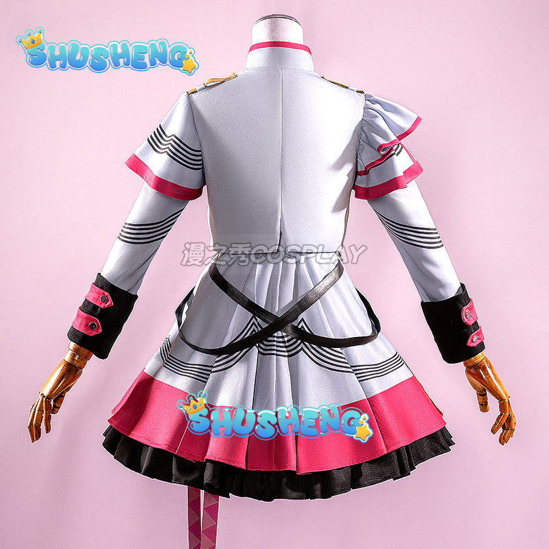 Vtuber Kasane Teto Cosplay Costume UTAU Anime Clothing Synthesizer V Teto's Wigs Halloween Virtual Singer Costume