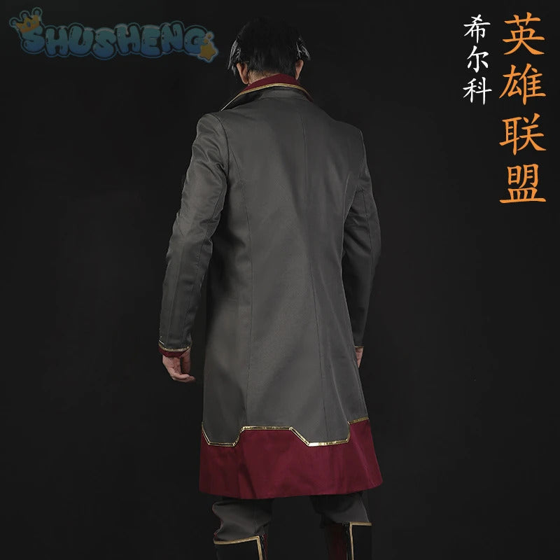IN STOCK Silco Arcane Cosplay Arcane：League of Legends Silco costume Carnival Party Men Women Uniform Accessories Prop Set
