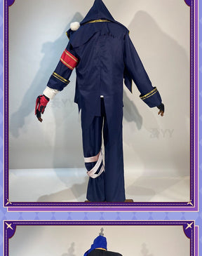 Game Identity V Mercenary Naib Subedar Cosplay Costume Fancy Blue Party Suit Halloween Carnival Uniforms Custom Made