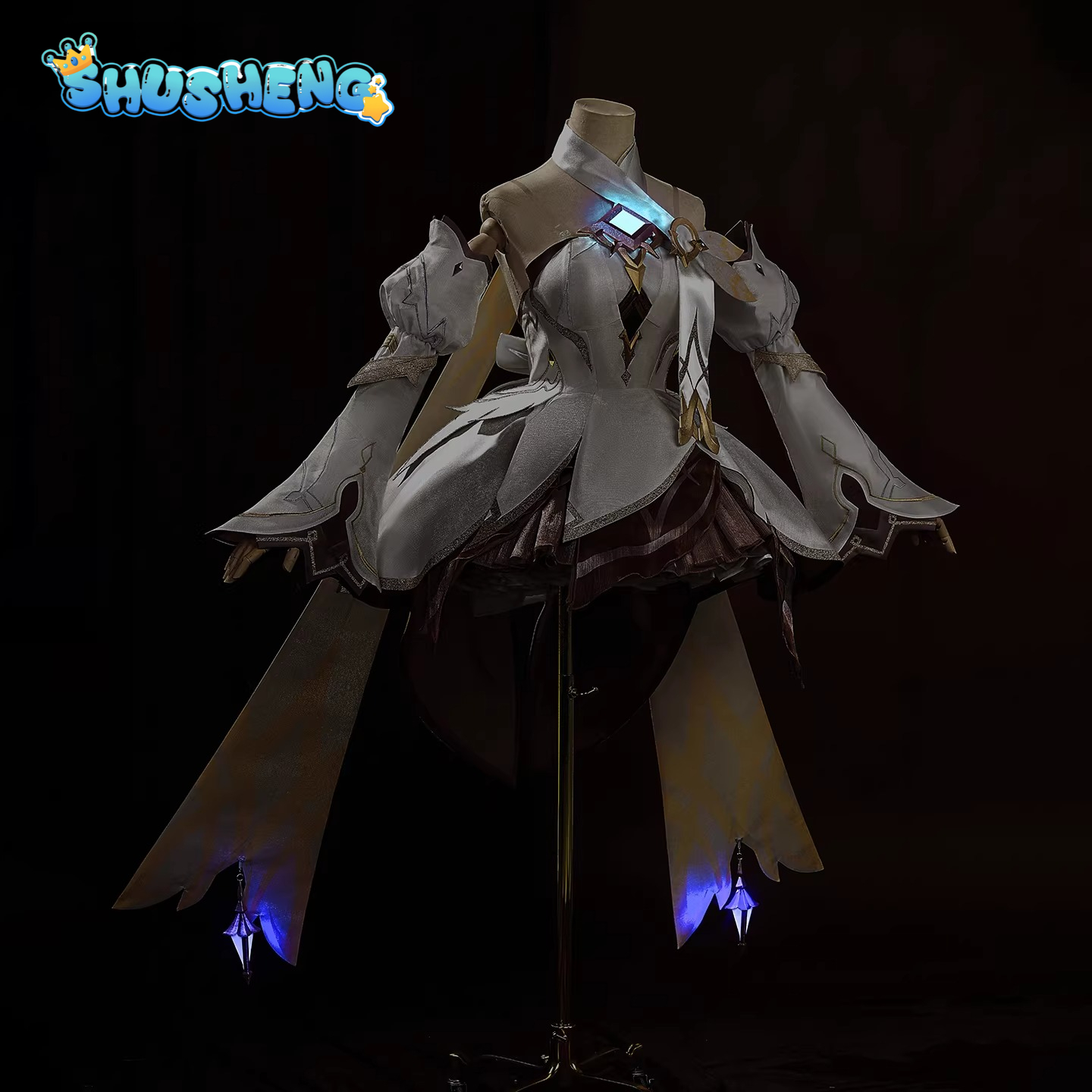 Game Cosplay Series: Genshin Impact- Lumine "Restorer of Worlds" Outfit  Cosplay sweet Costume full set Shushengcos