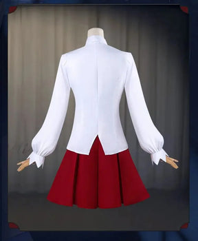 Game Identity Ⅴ linkage IB Cosplay Reporter Alice Delos ivu Costume Shirt skirt tie socks Halloween party sweet JK uniform set