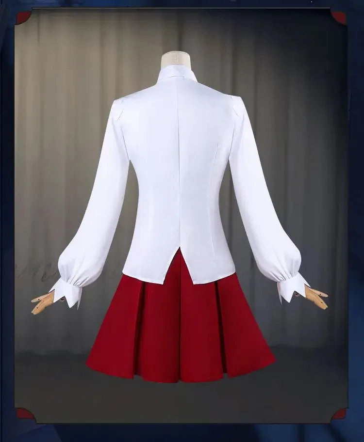 Game Identity Ⅴ linkage IB Cosplay Reporter Alice Delos ivu Costume Shirt skirt tie socks Halloween party sweet JK uniform set