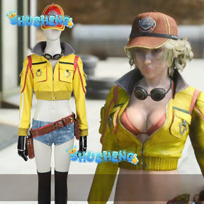 Cindy Aurum Cosplay Costume Final Fantasy 15 Boots Anime Game Women Gilrs Disguise Roleplaying Halloween Carnival Party Suit