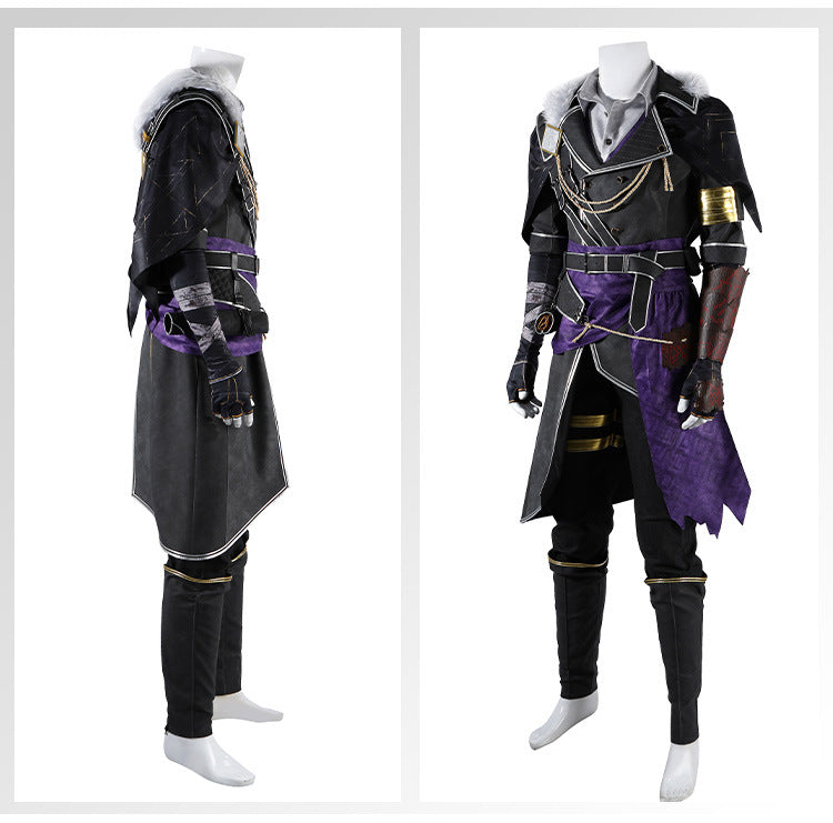 Shusheng-R Clair Obscur:Expedition 33 Verso Cosplay Costume Halloween Men's Fantasy Uniform Coat Props Shoes Accessories Set