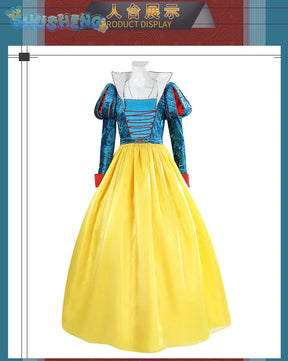 New Movies of 2025 Snow White cosplay Costume Adult and Child Sizes Fairy Tale Sweet Princess Dress Halloween Ball Woman Uniform