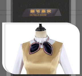 Movie New M3gan 2 Cosplay Costume M3gan Dress, tie, belt, socks set Halloween party casual women's man fashion uniform