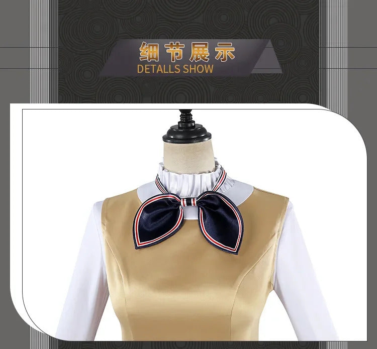 Movie New M3gan 2 Cosplay Costume M3gan Dress, tie, belt, socks set Halloween party casual women's man fashion uniform