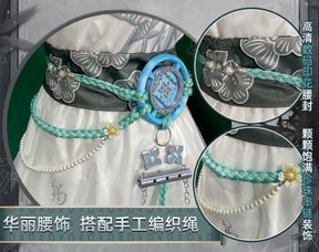 Identity V Qi Shiyi Antiquarian Ink Rhyme Series Women Cosplay Costume Anime Game Roleplay Suits Carnival Holiday Party Uniforms