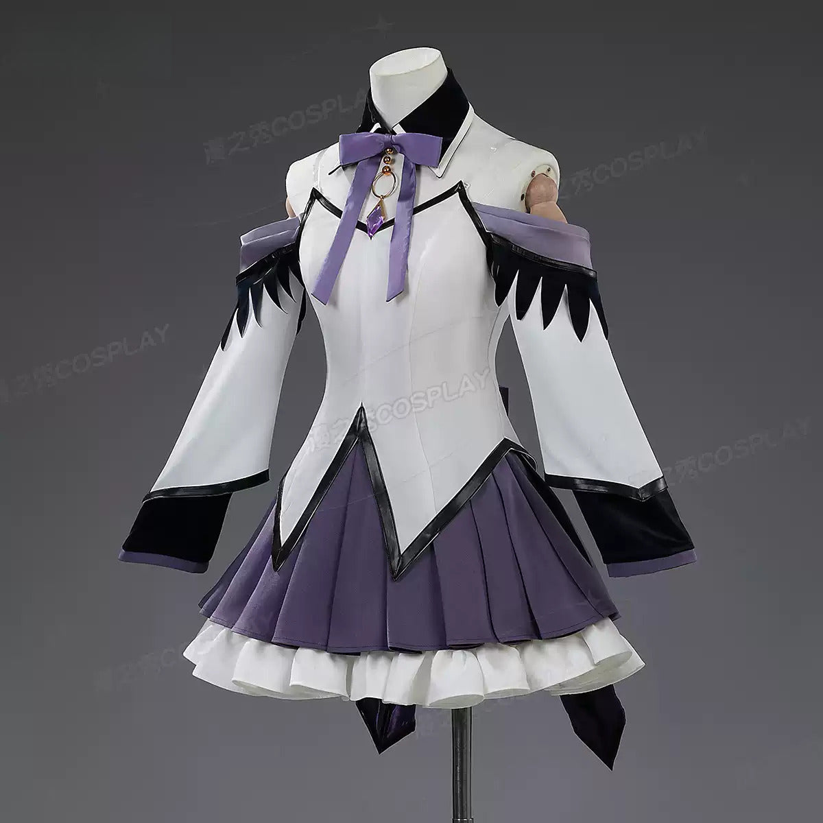 Shusheng-R Anime Madoka Magica Akemi Homura Cosplay Walpurgisnacht: Rising Costume XS-XXL