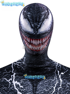 Black Venom Symbiote  Costume Cosplay 3D Printed Spandex Superhero Zentai Suits Bodysuit Halloween Costume Adult