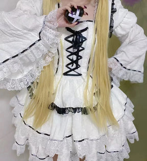 Tsukiyomi Utau Anime Shugo Chara Cosplay Costume Halloween Carnival Sweet Gothic Dress Wig Women Lolita Prop Accessories Uniform