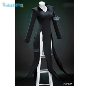 One Punch Man Tornado of Terror Senritsu No Tatsumaki Cosplay Costume Wig Black Dress Women Girl Outfit Halloween Child Uniform