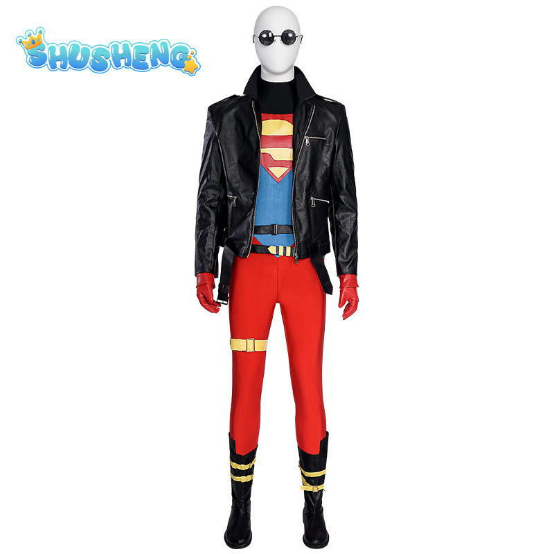 New Kent Conner Cosplay Costume Jumpsuit Coat Glass Boots To Choose For Super Boy Men Custom Made