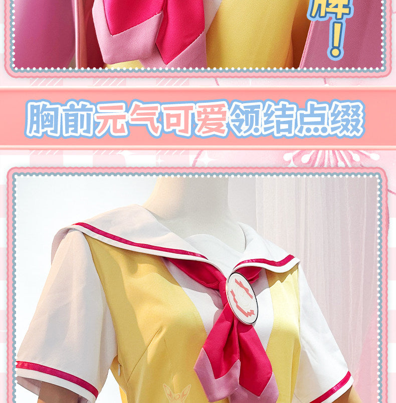 Shusheng-R Anime Pripara Manaka Laala Childhood Cchool Uniform Cosplay Costume S-XXL
