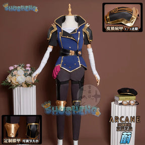 Shusheng lol arcane Season 2 VI Caitlyn cosplay costume uniform Halloween Carnival Party Christmas play rode clothing