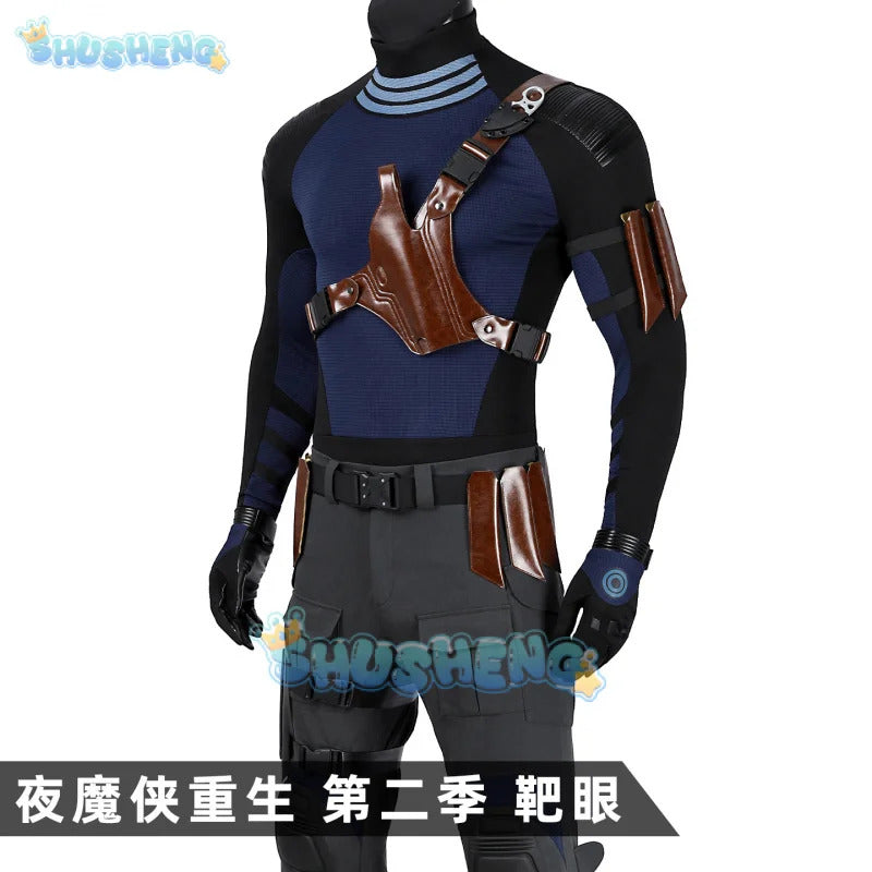 Daredevil Born 2 Bullseye Cosplay Costume Uniform Halloween Carnival Party Christmas Play Role Clothes Clothing for Men