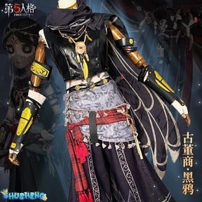 Game Identity V Antiquarian Qi Shiyi Cosplay Costume Crow Cosplay Black Uniforms Halloween Party Role Play Outfit Suit for Woman