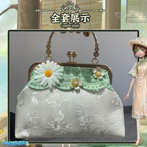 Identity V Emma Woods Cosplay Costume Gardener Hat Bag Outfit Cos Clothing Full Set West Lake Cheongsam Role Play