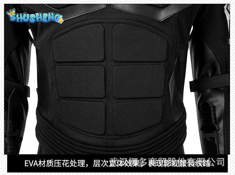 The Boys Season 2 Black Noir Cosplay Costume Mens Superhero Battle Suit Adult Black Jumpsuit Outfit for Halloween Carnival