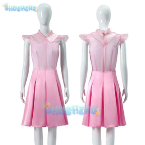 Wicked Glinda Elphaba Cosplay Witches Costumes Clothes Movie Party Role-playing Pink Suit Black Cape Dress Ball Gown Robe Hat