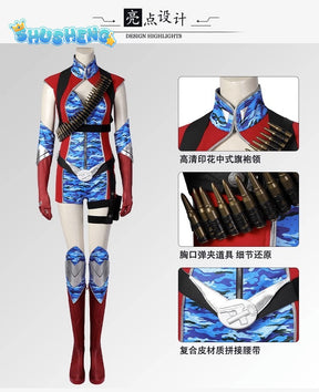 Carnival Halloween The Boys Season 4 Firecracker Cosplay Costume New Heroine Bullets Outfit Battle Jumpsuit With Props