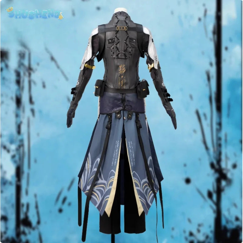 Wuthering Waves Calcharo Cosplay Costume Vest dress waist cover gloves waist bag props Halloween men women customized uniform