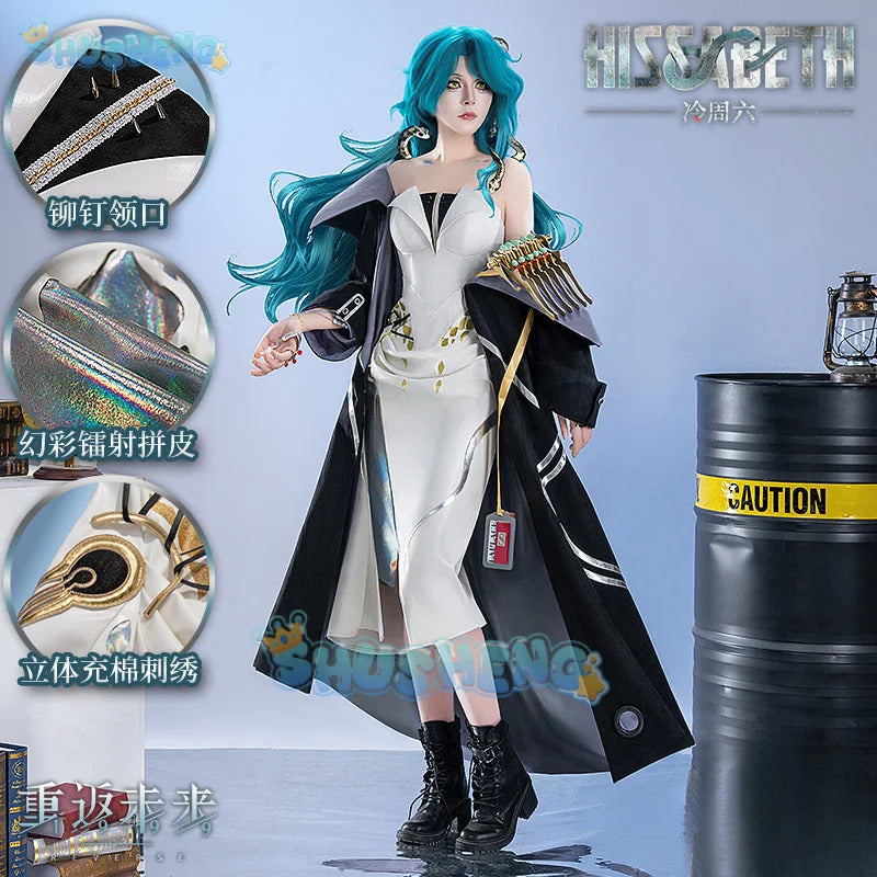 Reverse:1999 Hissabeth Cosplay Costume Uniform Halloween Carnival Party Christmas Play Role Clothes Clothing for Women