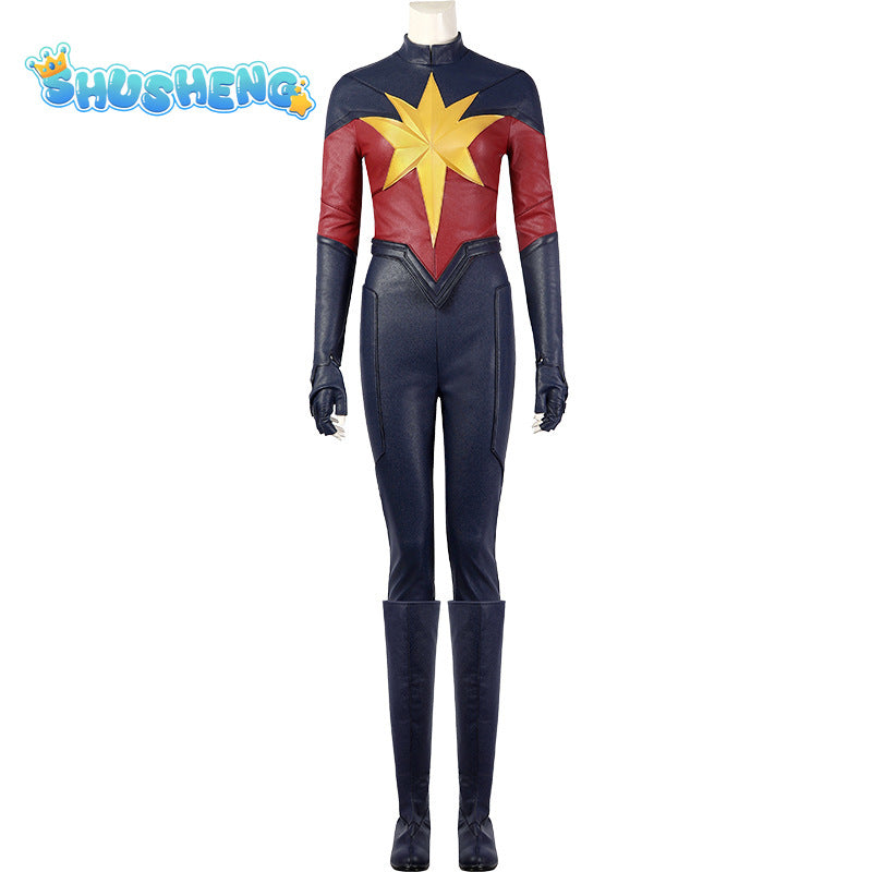 Carol Cos Danvers Cosplay Costume Jumpsuit Disguise Adult Women Outfits Superhero Female Fantasia Halloween Carnival Party Suit