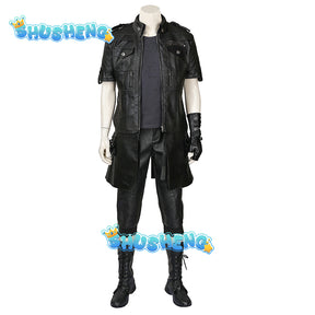 Final Fantasy XV FF15 Noctis Lucis Caelum Noct Cosplay Costume Jacket Coat Outfit Men Halloween Party Costume