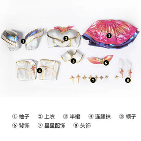 Star Guardian Kaisa Cosplay League of Legends/LOL: Star Guardian Kai'Sa SG Costume Ahri Akali Halloween Costumes