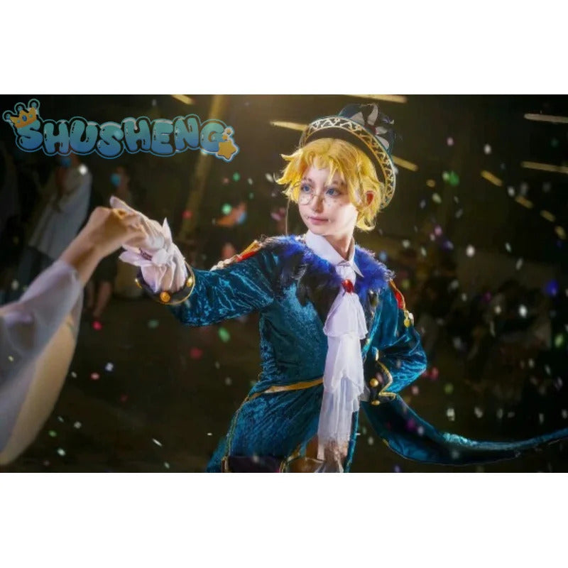 Identity V Mr Swifts acrobat cosplay costume winter warm velvet cotton set gorgeous elegant hat bag prop woman man party uniform