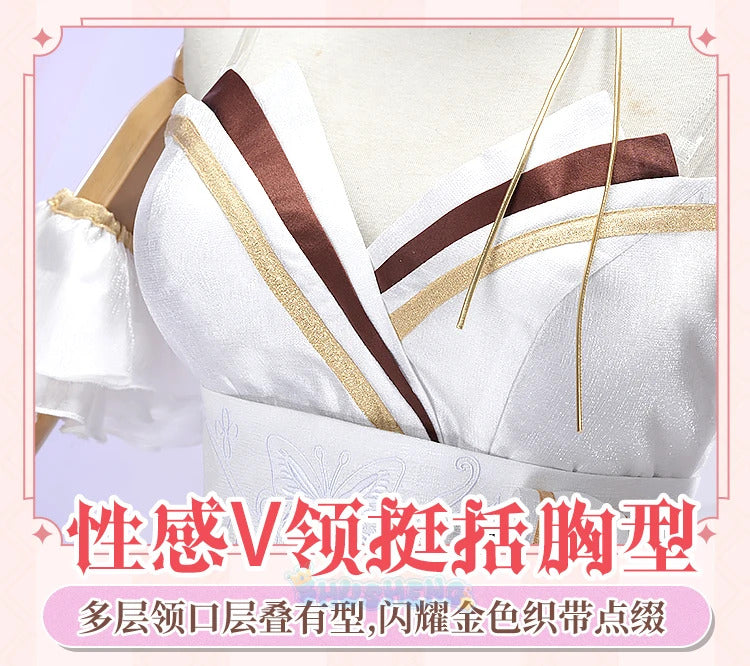 Genshin Impact Yae Miko Dress Flower Marriage Cosplay Costume Cos Game Anime Party Uniform Hallowen Play Role Clothes Clothing