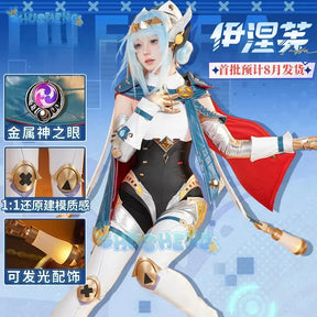 Game Genshin Impact Ineffa Cosplay Costume Uniform Halloween Carnival Party Christmas Play Role Clothes Clothing for Women