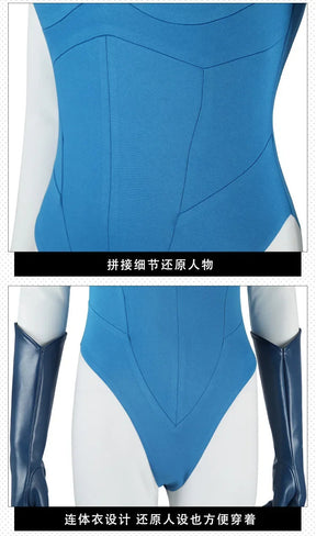 Shusheng-R Dispatch Blonde Blazer Cosplay Costume Superhero 3D Jumpsuit Shoes Sexy Women Zentai Female Halloween Party Bodysuit